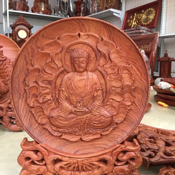Đĩa gỗ Phật